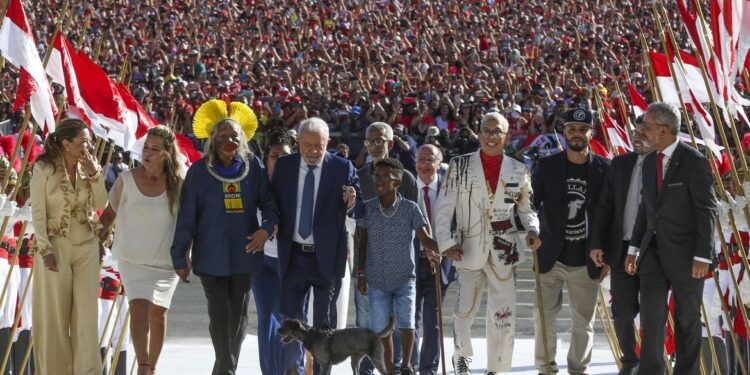 Cerimônia de posse do presidente da República, Luiz Inácio Lula da Silva no Palácio do Planalto