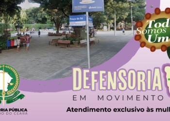 Mulheres do Cariri serão atendidas pela Defensoria em Movimento na Praça da Sé do Crato