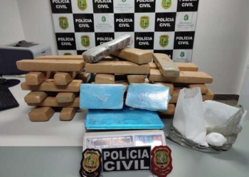 Polícia Civil do Ceará captura dupla e apreende 40 kg de drogas no Crato
