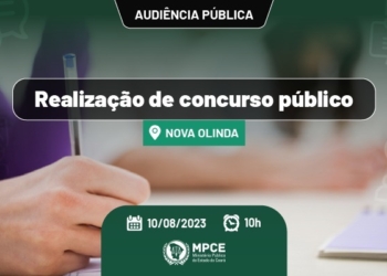 MPCE convoca audiência pública para cobrar realização de concurso público em Nova Olinda