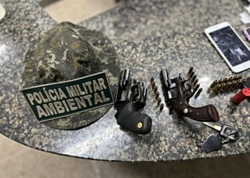 Quatro suspeitos de crimes foram presos em flagrante pela Policia Militar  com armas de fogo e munições no Crato