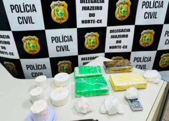 Polícia Civil captura casal com 7 kg de cocaína em Juazeiro do Norte
