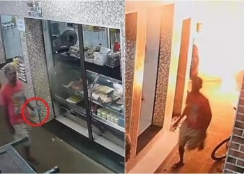 Suspeito de cometer o crime foi preso. — Foto: Reprodução