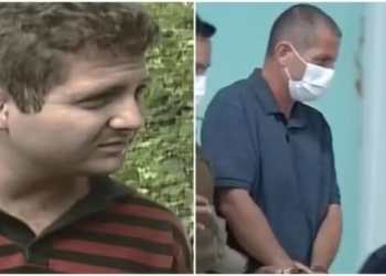 Sérgio Brasil Rolim, condenado a mais de 150 de prisão, em 2002, na época dos crimes, e em 2022, quando foi a julgamento novamente — Foto: TV Verdes Mares