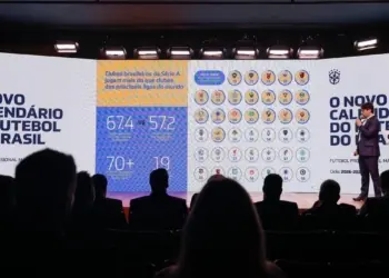 Legenda: Novo calendário foi apresentado na manhã desta quarta-feira (1) Foto: FOTO: @rafaelribeirorio / CBF