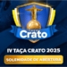 Solenidade de abertura da Taça Crato 2025 acontecerá neste sábado, 1º de novembro, na Praça da Sé