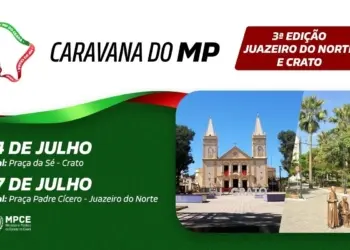 Caravana do Ministério Publico levará serviços aos moradores do Crato e Juazeiro do Norte nos dias 14 e 17 de julho